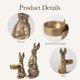 thumbnail image 5 of Set de figuras DN DECONATION con conejito de pascua dorado con candelita, 5 of 7