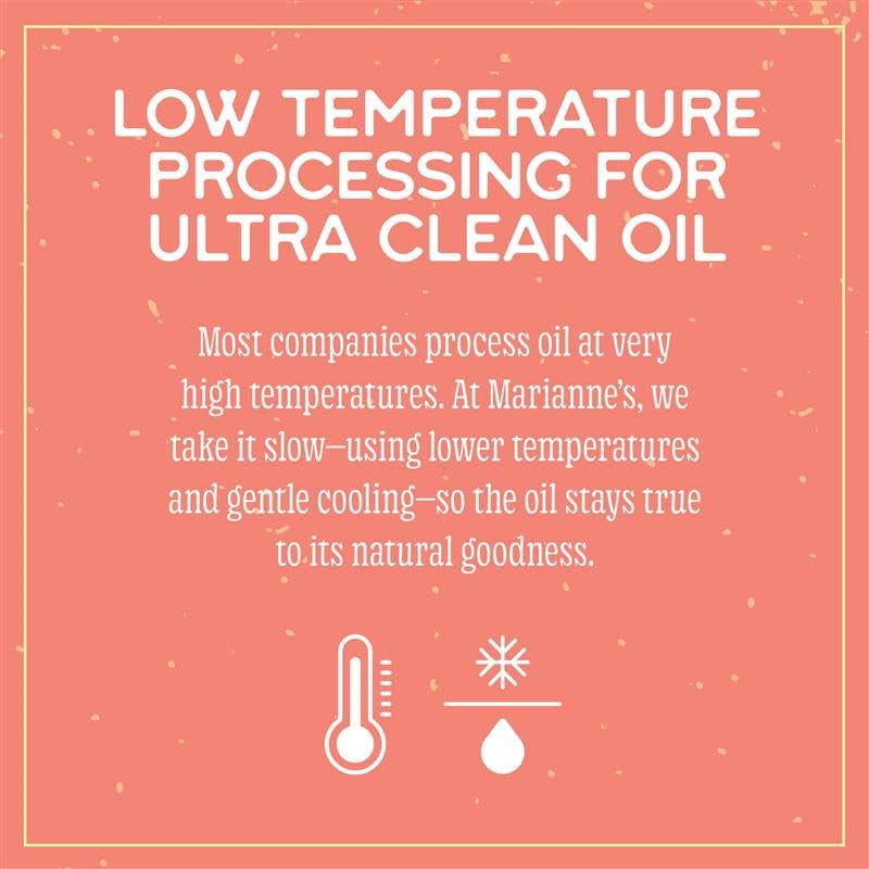 Marianne’s Classic Avocado Oil: 100% Pure Avocado Cooking Oil for Frying, Sautéing & Baking, Neutral Flavor, High-Heat Performance Up to 500°F, Clean Label Project Purity Award, Easy-Pour Bottle