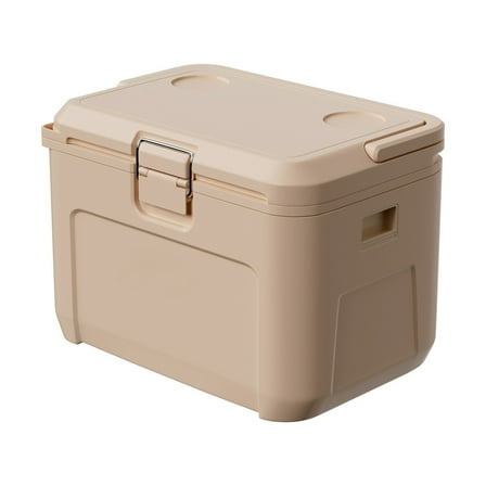 Portable 16.5 QT Hard Cooler - Insulated, Holds 23 Cans, Cup Holder Included | Compact & Durable