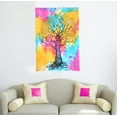 thumbnail image 3 of Multicolor Hippie Mandala Tapestry Poster Multi-styles Indian Wall Hanging Hippie Poster Bedspread Throw, 40x30 inches, 3 of 5