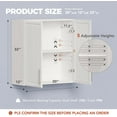 thumbnail image 2 of Laundry Room Wall Cabinet with Adjustable Shelf,Wall Mounted Kitchen Cabinets with Two Shaker Doors,Upper Storage for Laundry Room, Bathroom, Kitchen 30”W X 12" D X32 H, 2 of 8