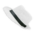 thumbnail image 1 of fastboy Enjoy Sun With Lightweight Beach Hat In Various Colors Wide Brim Straw Hat Simple Beach Hat Sun Hat white, 1 of 6