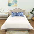 thumbnail image 6 of Haosy Satin Pillowcase for Hair and Skin Standard Cooling Silk Pillow Case with Envelope Closure Blue Black White Marble 20"x26", 6 of 9