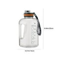 thumbnail image 3 of ZZkhGO 2200ML Water Jug, Extra Large Capacity Plastic Bottle with Drawstring, Outdoor Sports Cup for Active Lifestyles, 3 of 7
