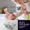 thumbnail image 5 of Case for iPhone 15 Case Glitter Bling Crystal Bow Design Full Camera Lens Protector Anti-Scratch Bumper Shockproof Cover Women Girls Soft TPU Case for iPhone 15 Black KDL, 5 of 14
