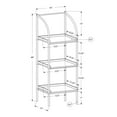 thumbnail image 3 of Monarch Specialties Bookshelf, Etagere, Corner, 3 Tier, 48"H, Office, Bedroom, Brown Laminate, 3 of 5