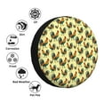 thumbnail image 4 of Honeii Roosters In Farm Print Tire Covers, Waterproof Anti-UV Sun Snow Rain Tire Covers for Trailers, RV, Camper, SUV, Truck-14 inch, 4 of 6