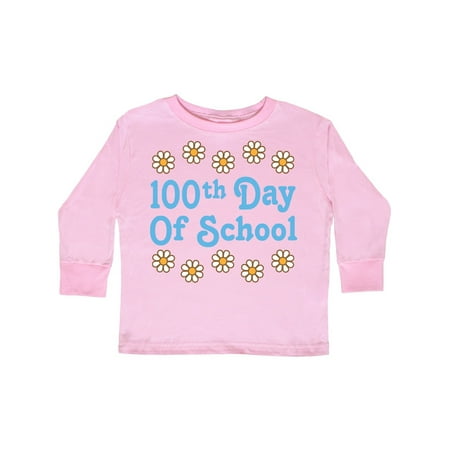 

Inktastic 100th Day Of School Party Gift Toddler Toddler Girl Long Sleeve T-Shirt