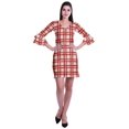 thumbnail image 2 of Moomaya Robe Courte Imprimée pour Femmes, Manches Évasées, Coupe Droite, Robes pour Femmes, Vêtements d'Été Décontractés, 2 of 6