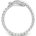 thumbnail image 2 of Sterling Silver Cheryl M Rhodium-Plated Cz Knot Ring (Size 7) Made In China qcm192-7, 2 of 5