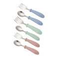 thumbnail image 4 of XKHHLH Toddler Utensils, Kids Safe Spoons and Forks, Children Silverware Set with Silicone Handle, Stainless Steel, BPA Free - Dishwasher Safe, 4 of 6