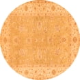 thumbnail image 1 of Ahgly Company Indoor Round Oriental Orange Traditional Area Rugs, 6' Round, 1 of 1