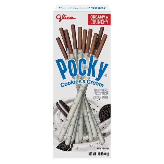 Glico Pocky Biscuit Sticks, Cookies & Cream, 1.41 Oz