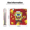 thumbnail image 3 of Pofeuu SpongeBob SquarePants for Portable Pocket Makeup Mirror PU Cover Compact Travel Mirror with Normal and Magnifying Double Sided Glass-Round Shape-Square, 3 of 9