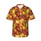 thumbnail image 1 of Fotbe Autumn Mosaic Maple Leaves Camisa Hawaiana para Hombre Unisex – Camisa Casual de Verano con Botones de Manga Corta de Algodón y Lino,3X-Large, 1 of 7