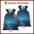 thumbnail image 2 of Pofeuu Night Sky Moon Dolphin Print Burlap Bags with Drawstrings Drawstring Gift Bags Pouch Bag for Thankgiving Birthday Party Gift Wrapping Treats and Party Favors-Small, 2 of 9