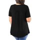 thumbnail image 3 of Camiseta informal de manga corta para mujer, camiseta de manga corta para mujer, camiseta informal de manga corta para mujer, camiseta de encaje de crochet, rendimiento finamente ajustado, 3 of 5