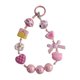 thumbnail image 1 of Llavero de cuentas, llavero decorativo para muñeca, llavero para fiestas, dijes de cuentas colgantes Rosa, 1 of 9