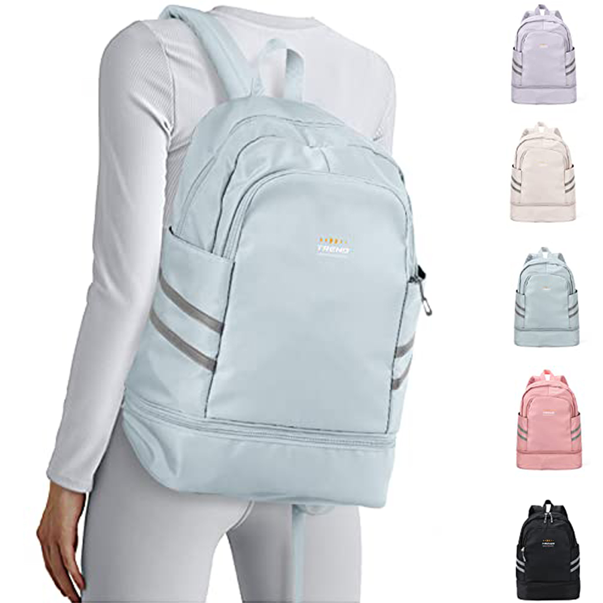 Gym Duffle Bag Backpack Waterproof with Shoes Compartment for Travel