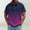 Purple, variant on Men's Gradient Print Short Sleeve Golf Polo Shirt, Breathable Quick Dry Moisture Wicking Design, Loose Fit Athletic Performance Sport Top, Big and Tall Sizes M-4XL Red