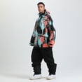 thumbnail image 4 of Xfvqtps Men Snowboard Jacket Ski Coat Zipper Multiple Pockets Waterproof Snow Jackets Winter Hooded Mountain Coat Multicolor-02, 4 of 9