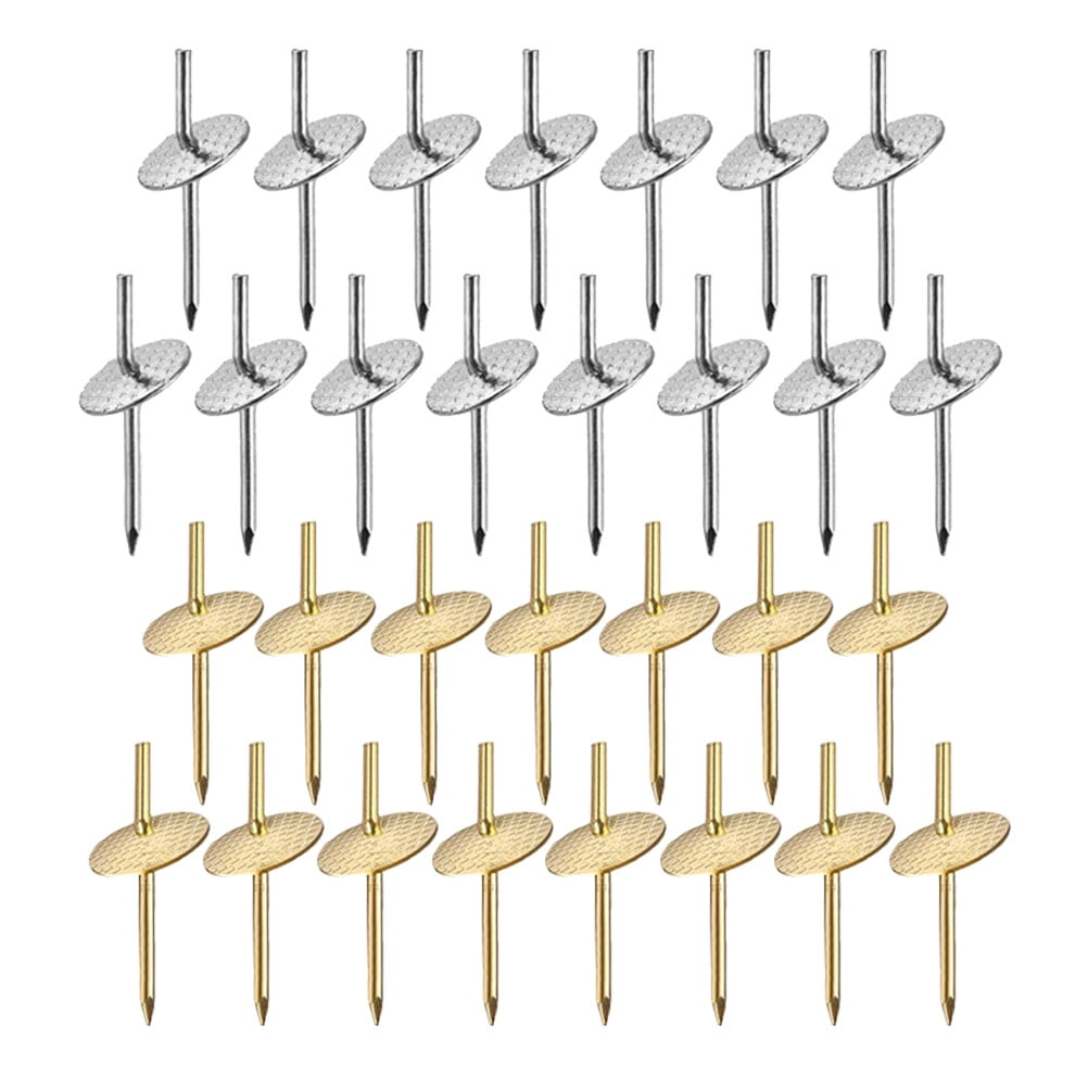 30pcs Picture Hangers Iron Nail Hooks Photo Hanging Nails Drywall Hook