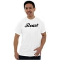 thumbnail image 3 of Beast Motivation Workout Gym Fitness Men's Big & Tall Crewneck Graphic Tee Brisco Brands 2X, 3 of 5