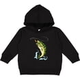 thumbnail image 2 of Inktastic Leaping Bass Fish Toddler Hoodie, 2 of 4
