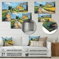 thumbnail image 4 of Designart "The Yellow House in Arles A Van Gogh Tribute III" Vangogh Metal Art Living Room, 4 of 5