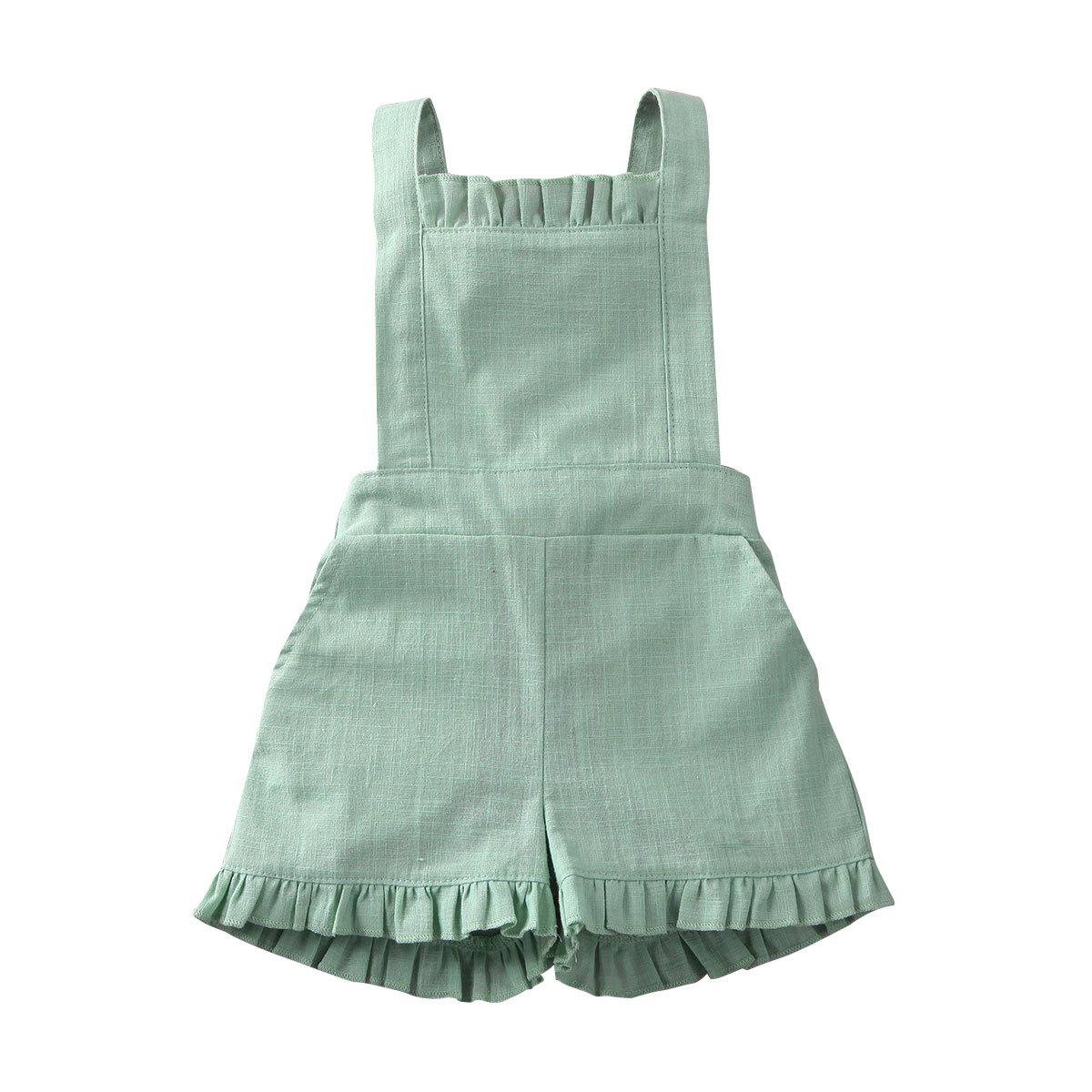 girls linen overalls