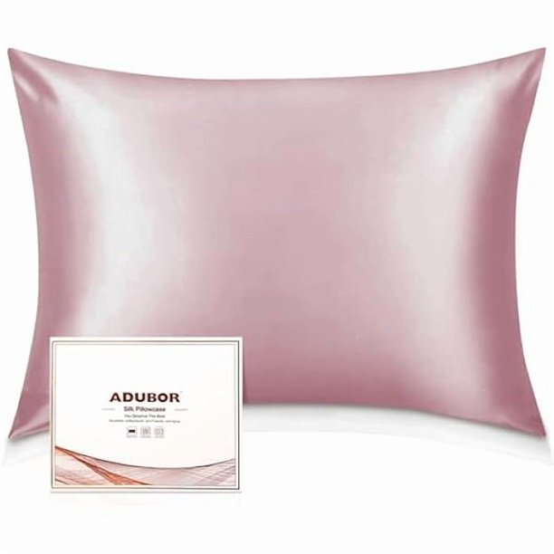 Chenchen 100% Silk Pillowcase - Mulberry Silk Pillow Cases, 22 Momme 6A Grade Fibers, Silk Pillow Case for Hair and Skin Health, with Hidden Zipper (Queen 20''x30'', Medium Pink, 1PC)