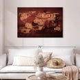 thumbnail image 2 of Elephant Stock Coffee And Tea World Map Wall Art - Horizontal Canvas Wall Art - Living Room Wall Decor - Inspirational And Typography Canvas - Red And Orange Decor - 45" x 30", 2 of 8