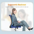 thumbnail image 4 of CL.HPAHKL Mesh Office Chair with Wheels, Ergonomic Desk Chair with Lumbar Support & Armrest, Comfy Swivel Computer Chair for Home Office Study Task, Blue, 4 of 6