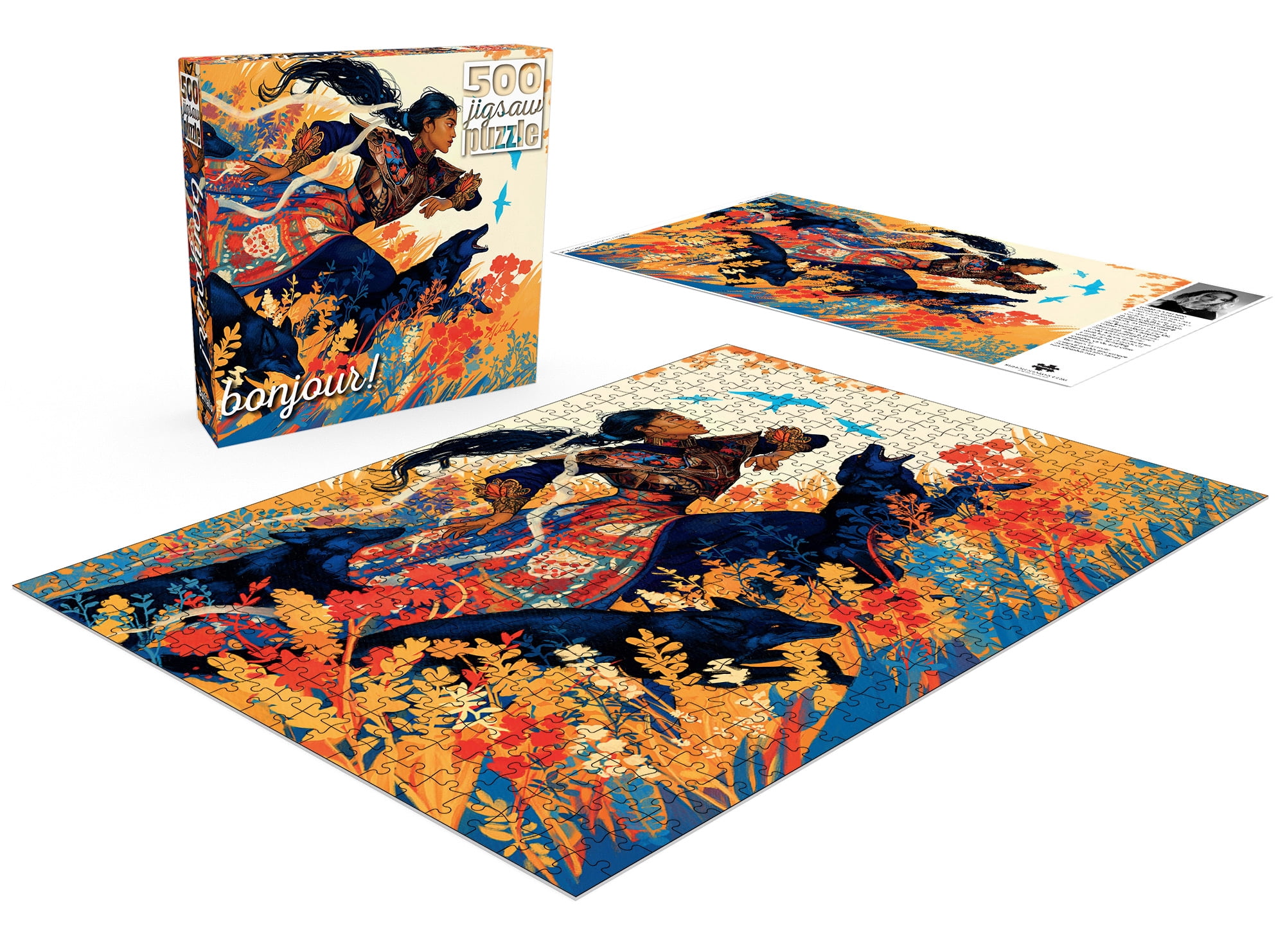 Buffalo Games Forsythia 500-Piece 21.25 x 15-Inch Interlocking Jigsaw Puzzle for Adults Ages 14+