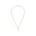 thumbnail image 3 of Women's Welry 3.8mm Paperclip Chain Lock Pendant Necklace in 10kt Yellow Gold, 20", 3 of 7