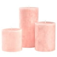 Mainstays Unscented Decorative Mottled Pillar Candles Set (3x3, 3x4