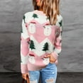 thumbnail image 2 of Cardigan de Noël pour Femmes Col Rond Tricoté Chaud Chandail d'Hiver Mode Tricoté Veste Décontractée de Noël Douce Mi-Longue, 2 of 7