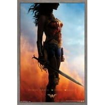 DC Comics Movie - Wonder Woman - Teaser One Sheet Wall Poster, 14.725" x 22.375", Framed