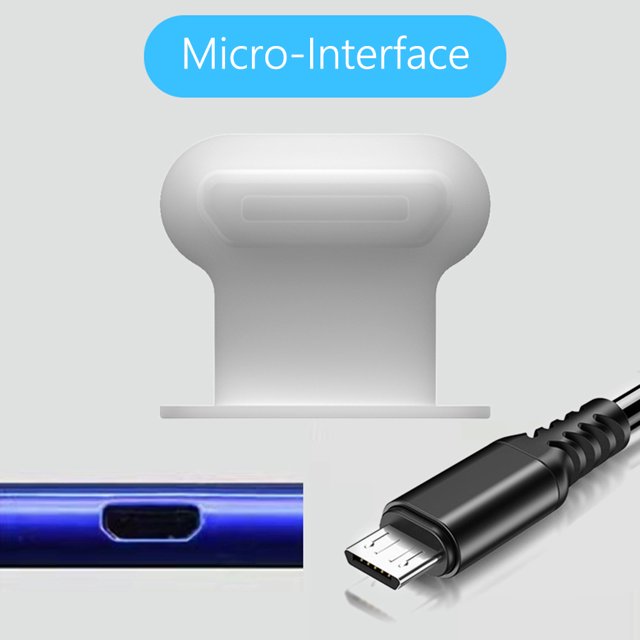 Protector de silicona para puerto de carga del tapón antipolvo del teléfono para Micro (translúcido)