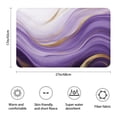 thumbnail image 3 of Purple Gold Marble Pattern Bathroom Rugs Mat,Non Slip Microfiber Bathroom Rug,Rubber Backing,Soft Bathroom Mats for Bathroom Floor,Tub and Shower,17x27in(43x68cm), 3 of 5