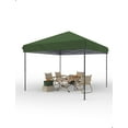 thumbnail image 2 of TROPOW 10x10 Pop Up Canopy - Outdoor Canopy Tent with Portable Roller Bag - One Button Push Setup, 3 Adjustable Height, 4 Weight Bags, 8 Stakes & 4 Guy Ropes Included,Green, 2 of 7