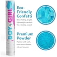thumbnail image 3 of TUR Blue Gender Reveal Confetti & Powder Smoke Cannons 2-Pack, Biodegradable Poppers for Baby Showers and Parties 12 Inch, 3 of 8