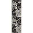 thumbnail image 2 of Addison Rugs Mayfield Washable Tropical Large Leaves Midnight Runner Rug, 2'3" x 7'6", 2 of 5