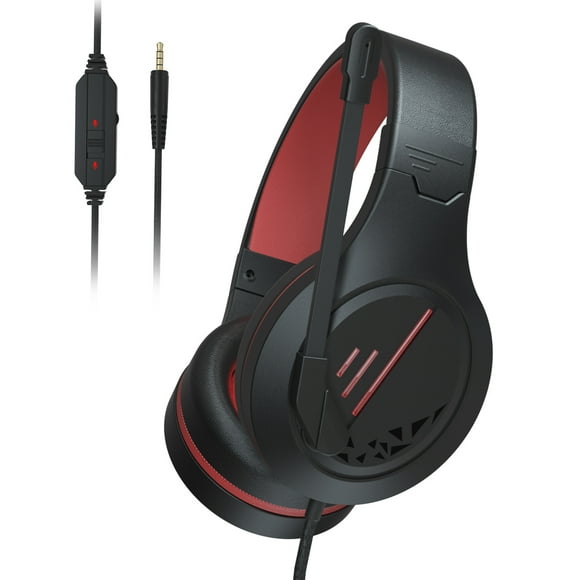 Graflsoa Anivia MH601 Gaming Headset with Omnidirectional Mic, 3.5mm Wired Connection, Deep Noise Cancellation, Black + Red/Blue/Purple Options