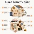 thumbnail image 3 of Activity Cube Tiny Land Montessori 9 en 1 para niños mayores de 1 año, 3 of 9