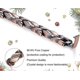 thumbnail image 3 of Copper Magnetic Bracelets for Women Arthritis Pain Ref~3500 Gauss Magnet Bracelet~Effective Therapy for RSI & Carpal Tunnel~100% Pure Copper Crystal, 3 of 3