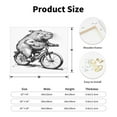 thumbnail image 2 of Susaid Capybara Riding Bicycle Pattern Canvas Wall Decor Poster Framed Artwork Decoration for Bedroom Home Office Ready to Hang,Horizontal, 2 of 6