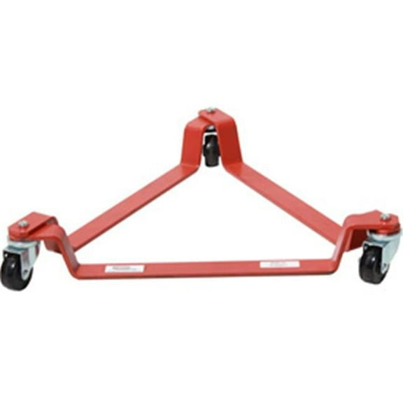 55 gal Triangular Drum Dolly Polyolefin Casters, Orange