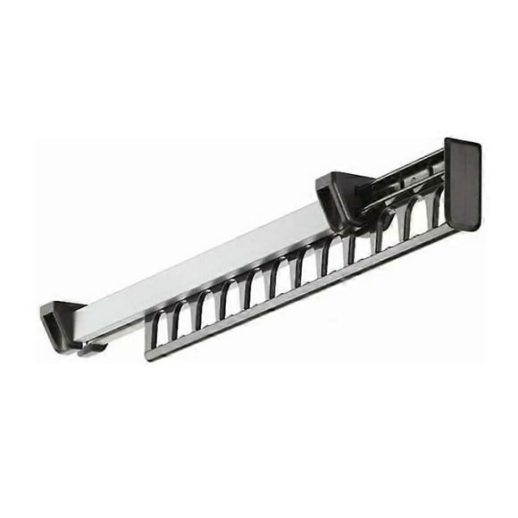 Clothes Rack Closet Pull-out Sliding Coat Hanger Stand Coat Rack for 12 Hangers Length 312 mm