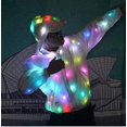 thumbnail image 4 of Hombres Mujeres LED Flash Light Rave Chaqueta Béisbol Sudaderas Deporte Ou, 4 of 5